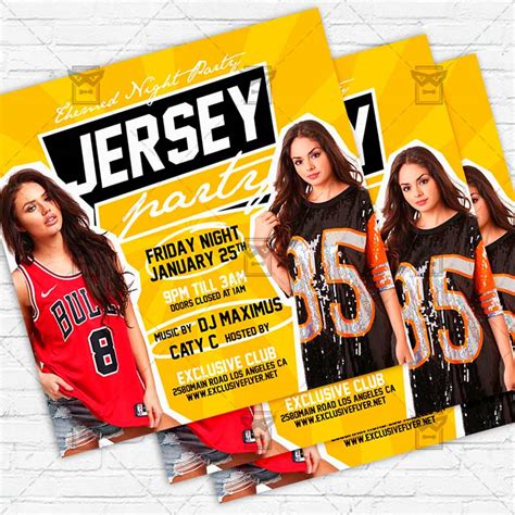 Jersey Party Flyer Template